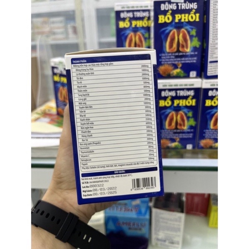 ✅Đông trùng bổ phổi Hậu.c0vid. Giúp bổ phổi, nhuận phế, giảm ho. phòng trừ các vấn đề về phổi do c0vid gây ra