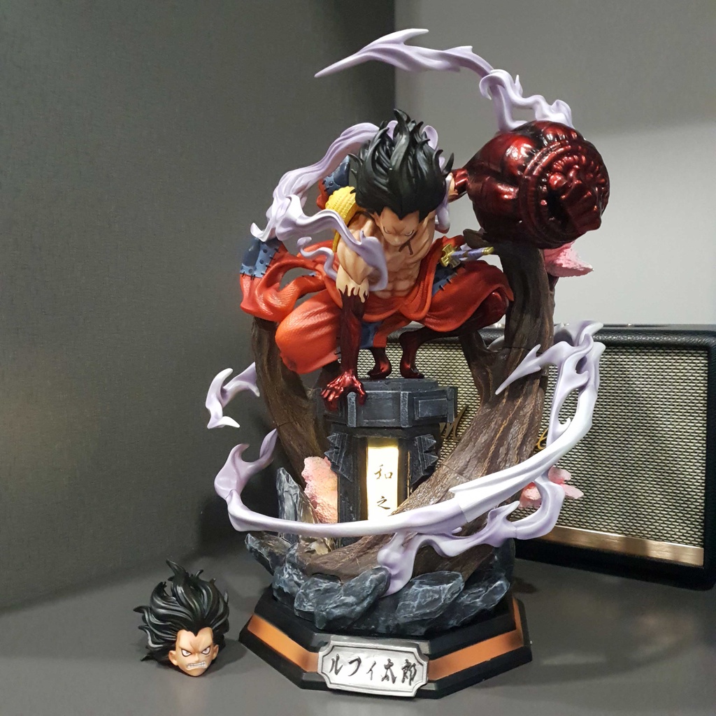 Figure / Mô hình Luffy Wano 26 cm - 38 cm có đèn