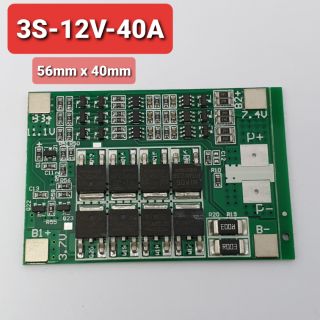 achun.vn – Mạch bảo vệ pin lithium 3S-12V-40A bản nâng cấp