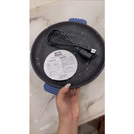 Chảo Nướng Điện Vân Đá Mini, Chiên, Xào, Nướng Đa Năng 3 in 1 - Ngoinhatienich