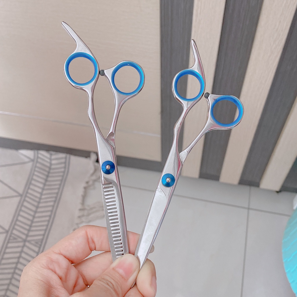 bộ kéo cắt tỉa lông chó mèo cao cấp Freelander thép không gỉ