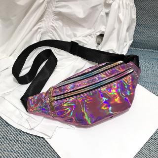 Pack Reflective Shoulder Bag Women's Belt Waist Bag Crossbody Bag