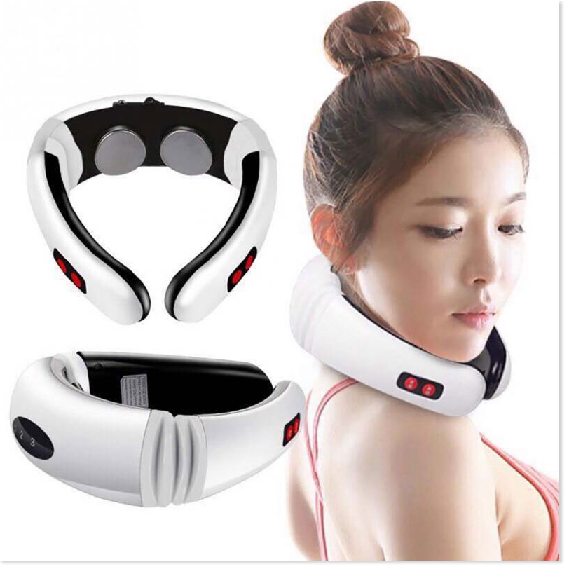 Massage Trị Liệu Đau Vai Gáy Neck KL-5830Free Ship Cảm ứng xung điện 3D, Giúp nhức mỏi cổ, vai, gáy tuyệt đối.