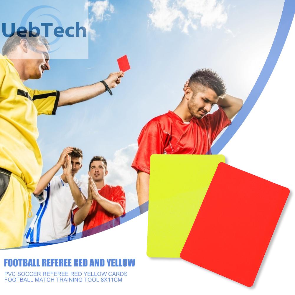 Thẻ trọng tài bằng nhựa PVC 8x11cm chuyên dụng cho trọng tài bóng đá