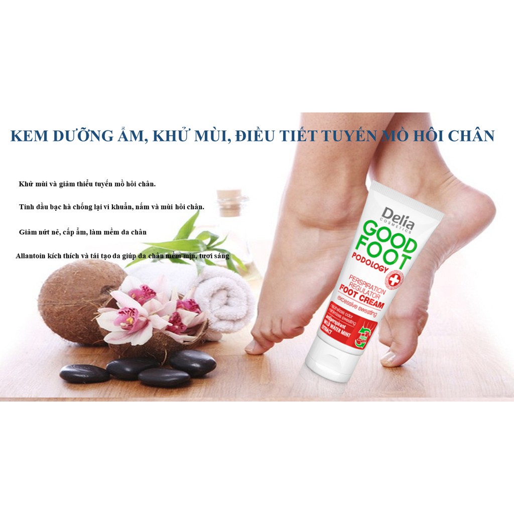 Kem khử mùi hôi chân DELIA GOOD FOOT