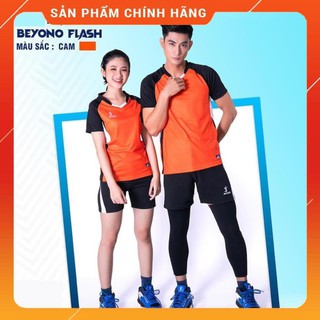 [ Chính Hãng ] Bộ Quần Áo Bóng Chuyền Beyono Flash Nam Nữ - Màu Cam