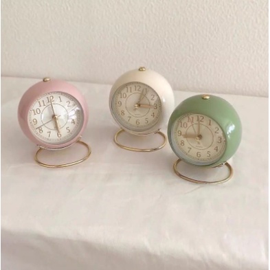 Đồng Hồ Báo Thức Để Bàn Hình Tròn Phong Cách Vintage