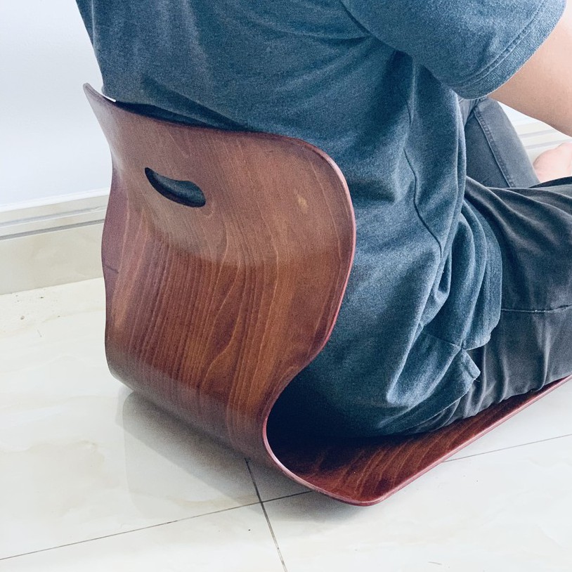 Ghế Bệt bảo vệ cột sống V5, Ghế tựa lưng ngồi bệt, Gỗ Beech Uốn Cong, Màu Walnut Nâu Đỏ - Plyconcept Toma Chair V5 | BigBuy360 - bigbuy360.vn