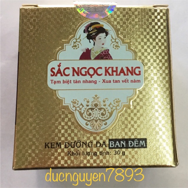 Kem nám dưỡng da Sắc Ngọc Khang ban đêm 30g