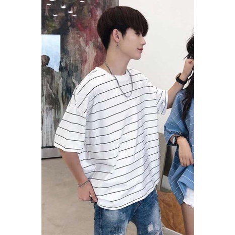 Áo thun Stee Sọc ngang O&amp;B CVC Basic - Giá sỉ Unusex