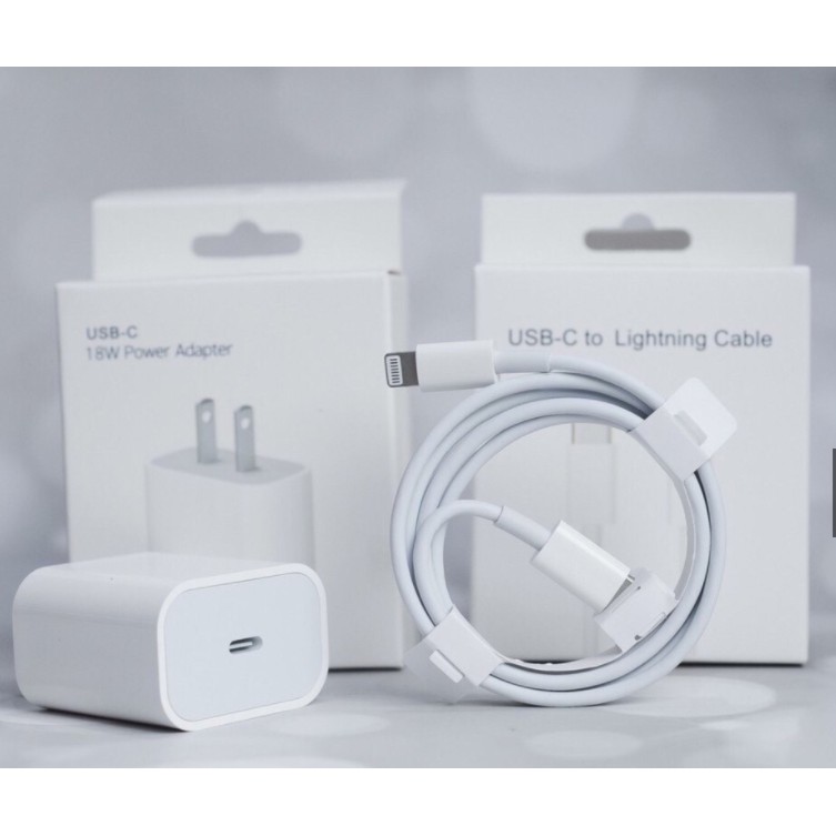 [Bh 12Th] Củ Sạc Nhanh Iphone 20W,Cáp Sạc Nhanh Iphone ,Bộ Củ PD 20W+Cáp Type-C to Lightning Cốc Sạc Nhanh Iphone