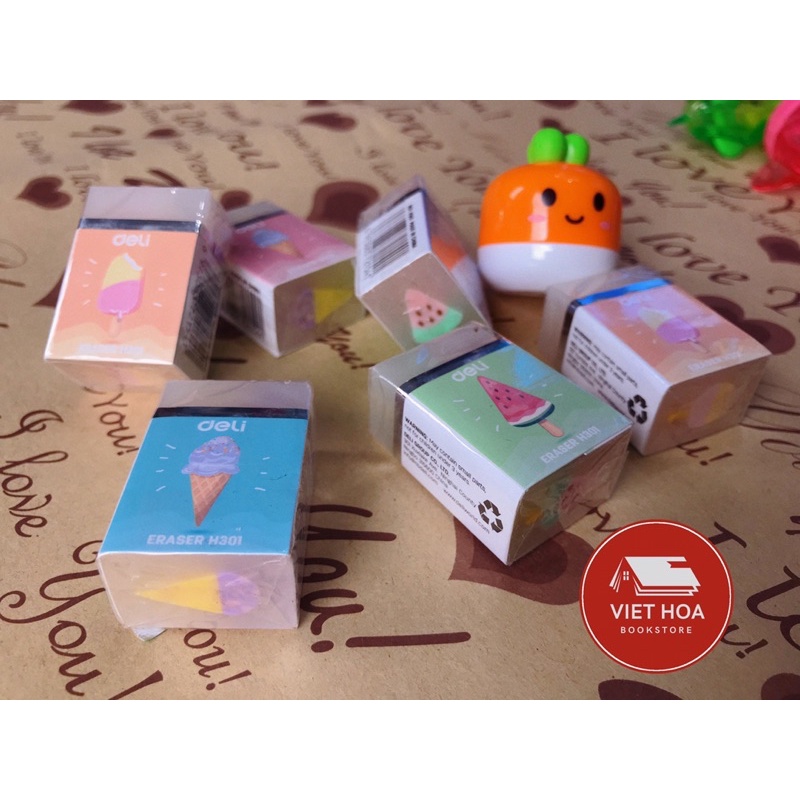 Gôm Tẩy Kem Deli H301