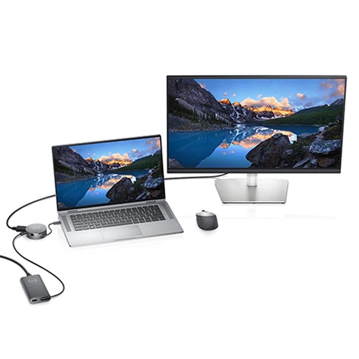 Bộ chuyển đổi (Hub) DELL DA310 Hỗ Trợ Samsung DEX - USB C to HDMI/VGA/DP/Ethernet/USBC/USB-A - Chính Hãng Dell