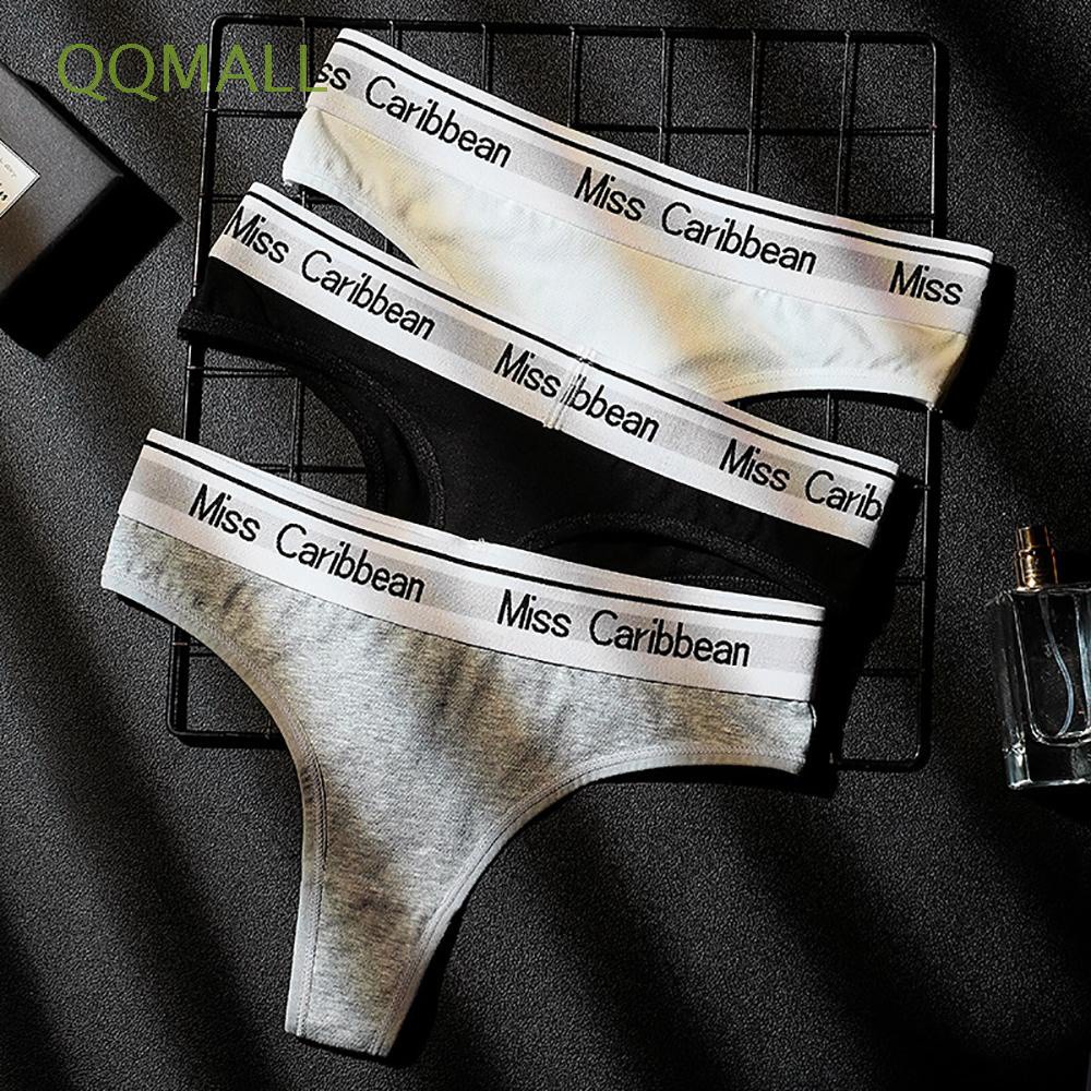 Quần lót cotton mềm không đường may thoáng khí họa tiết in chữ nhiều màu sắc quyến rũ cho nữ