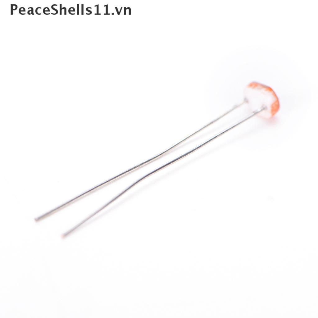 Set 20 Linh Kiện Cảm Biến Quang Điện Trở Ldr Cds 5mm Gl5516 Arduino Vn (Peaceshells11)