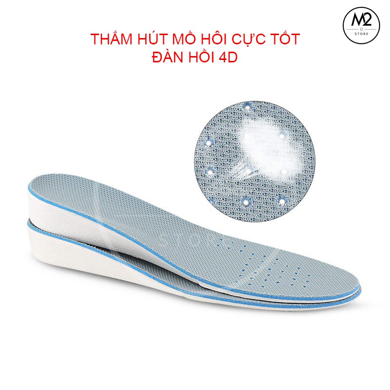 Cặp lót giày tăng chiều cao cao su độn đế tăng 1,5-3cm - Loại nguyên bàn chân - L13