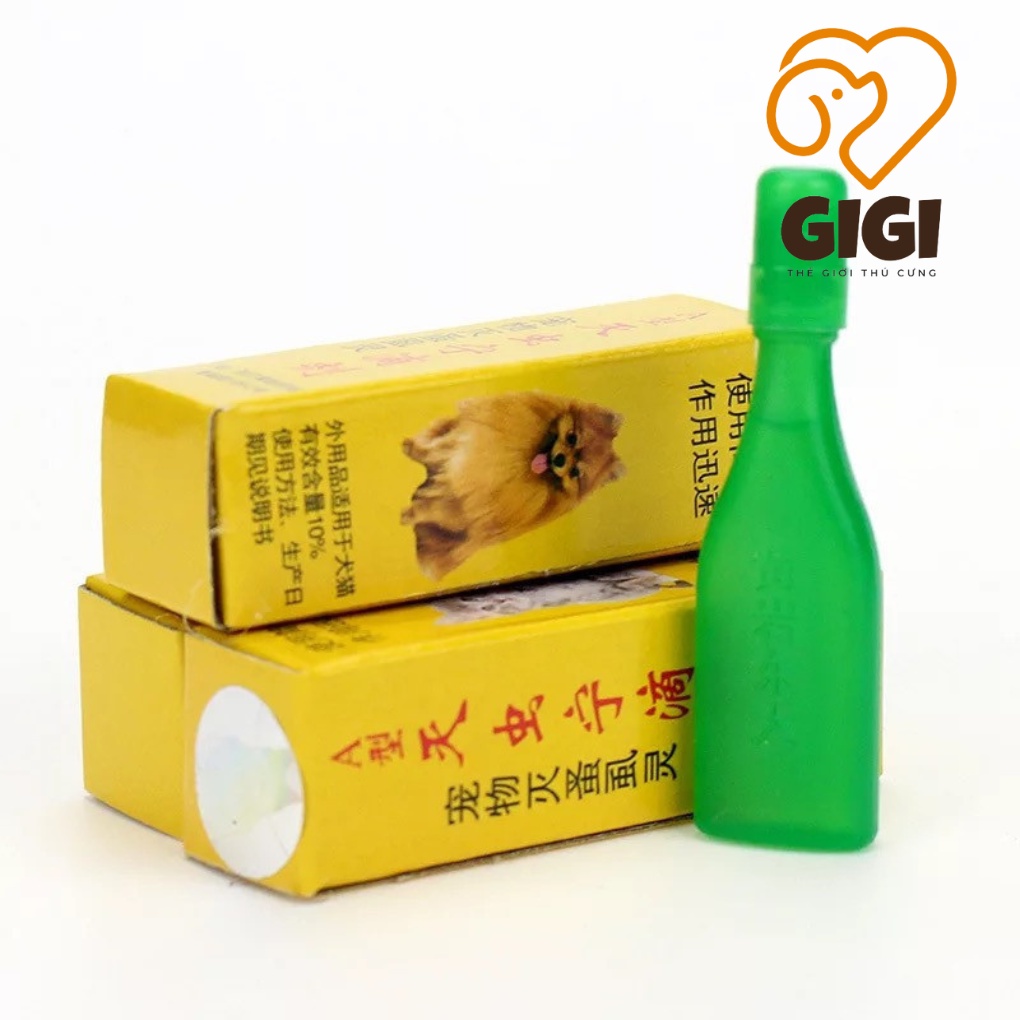 Lọ nhỏ gáy diệt ve rận bọ chét ký sinh trên cơ thể chó mèo an toàn cho thú cưng - GiGi Pet Shop