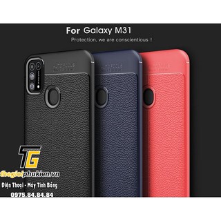 Ốp lưng SamSung Galaxy M31 silicon giả da Auto Focus