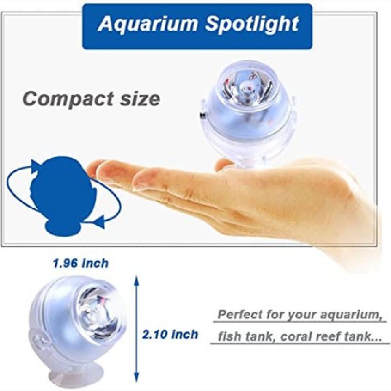 Đèn led trang trí bể cá chống nước có giác hút