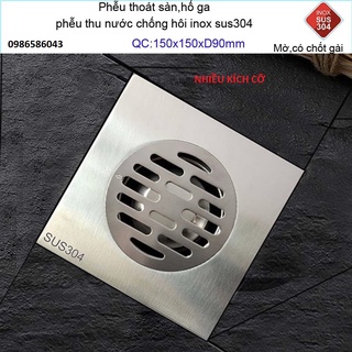 Phễu thoát sàn inox304 cao cấp ToYoShi, 10cm,12cm,15m, chống hôi hiệu quả, ngăn mùi tốt, hàng cao cấp