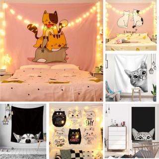 [TẶNG ĐÈN 5 MÉT] thảm Treo Tường, Decor phòng ngủ, size 130x150cm nhiều mẫu mã đa dạng, vải Vi sợi polyester, tặng mtreo