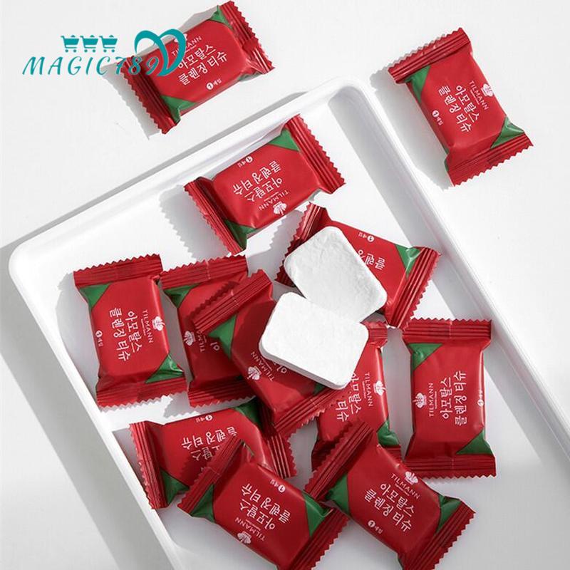 Khăn Cotton Nén Sử Dụng Một Lần Cho Du Lịch Tiện Dụng Magic789 20x20cm