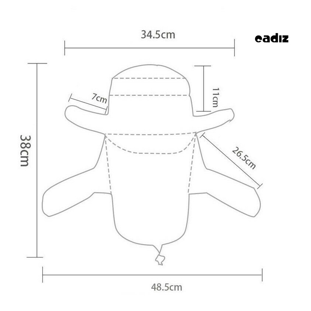 Mũ Rộng Vành Che Cổ Chống Tia Uv Khi Đi Câu Cá / Hoạt Động Ngoài Trời