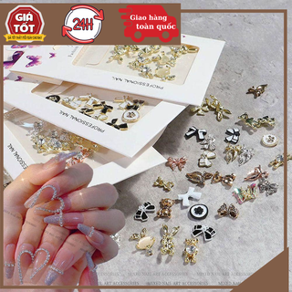Set charm phụ kiện nail đính móng - trang trí móng tay giá rẻ