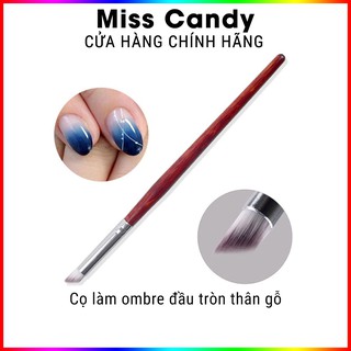 Cọ ombre , cọ làm omber đầu tròn thân gỗ