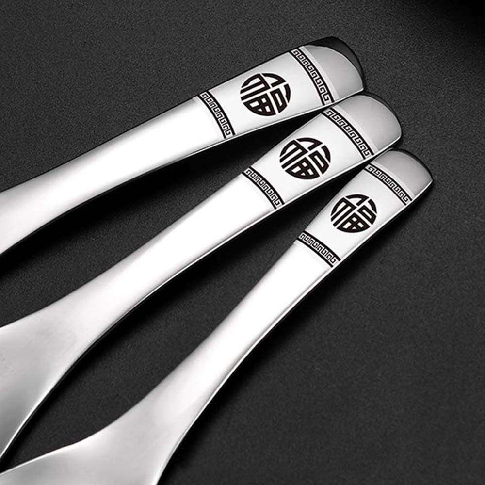 1 Muỗng Múc Cơm Bằng Thép Không Gỉ Chống Dính Phong Cách Trung Hoa