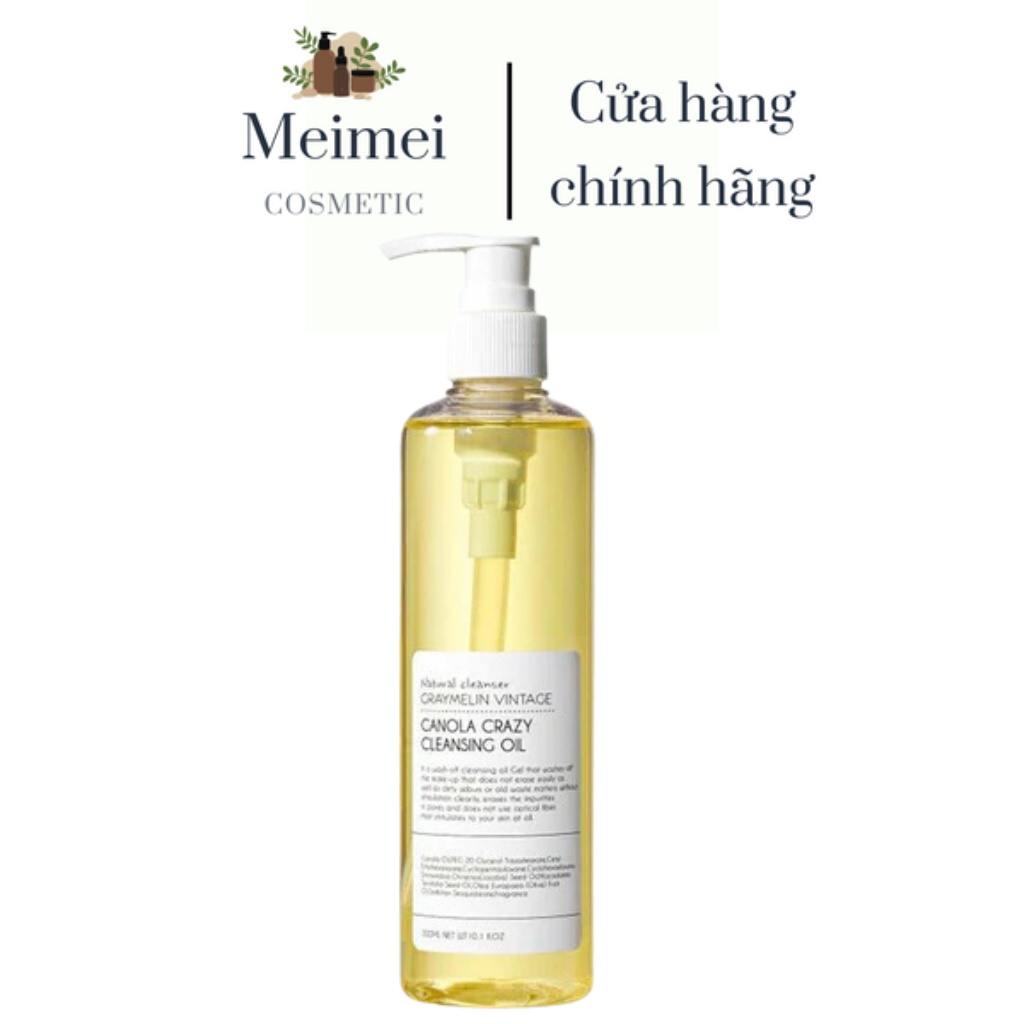 Dầu Tẩy Trang Hoa Cải Graymelin Canola Cleansing Oil