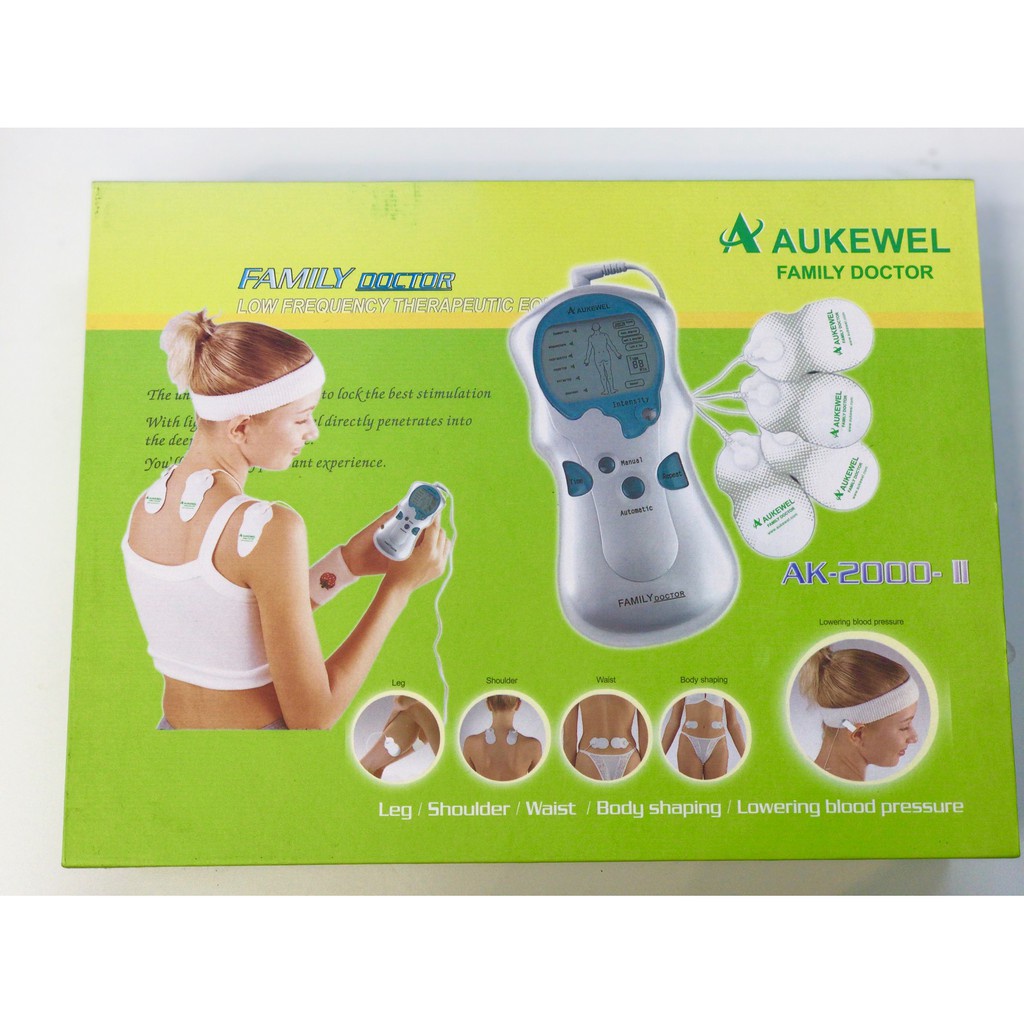 ✅ Máy Massage Dán Xung Điện- Aukewel AK-2000-II (4 Miếng Dán), (ĐỨC) (BH 24 Tháng) - Mát xa, Massa -VT0103