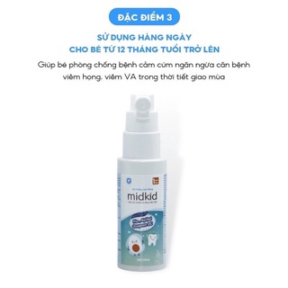 Xịt chống sâu răng Midkid cho bé yêu