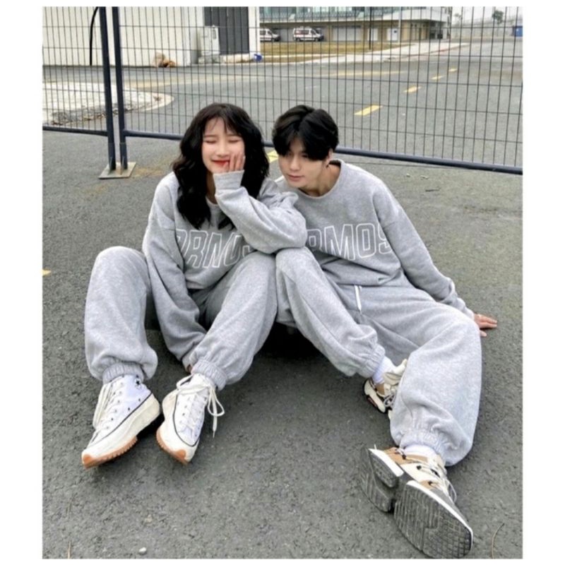 Set bộ đồ nỉ, quần ống bom áo tay dài over size