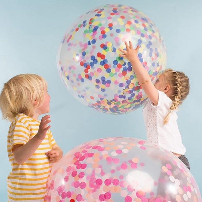 Bóng cao su helium giấy bạc hoa giấy 36 inch dùng trang trí sinh nhật/ đám cưới