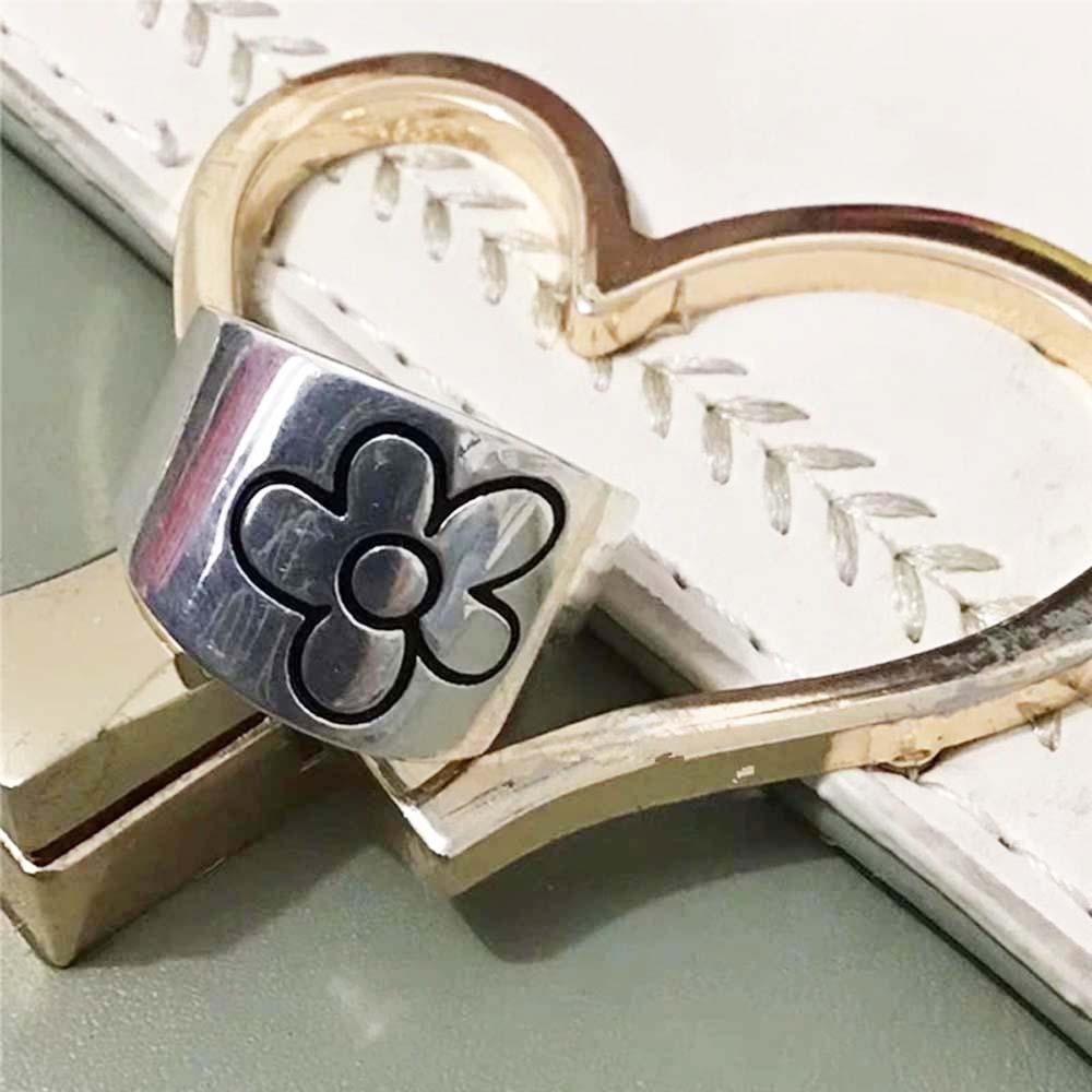 Nhẫn Hình Hoa Cúc Đơn Giản Thời Trang Hàn Quốc Cho Cặp Đôi