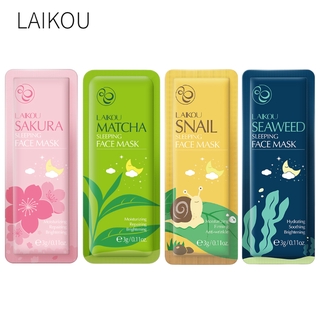 Mặt Nạ Ngủ LAIKOU Chiết Xuất Hoa Anh Đào/Matcha/Ốc Sên/Rong Biển