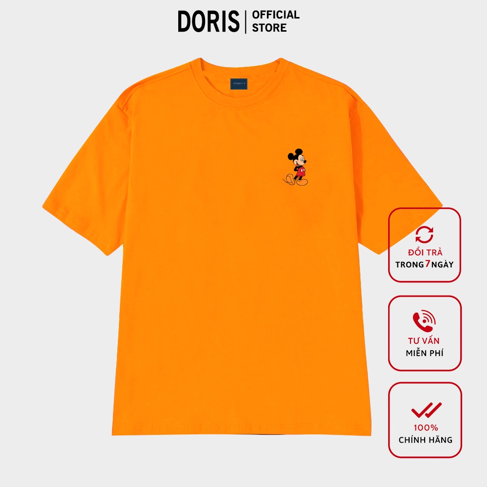 [Mã DORRT8250 giảm 250k] Áo thun nữ in hình MICKEY chất liệu cotton 100% form rộng đủ màu phong cách tối giản MKCT2