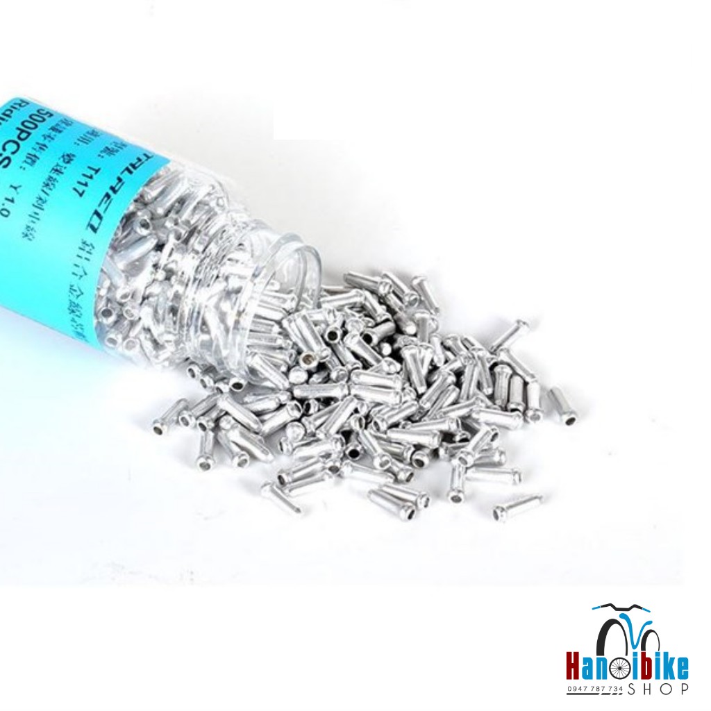 Nút nhôm bịt ruột dây phanh dây đề xe đạp