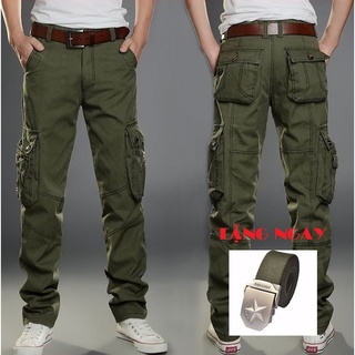 Quần kaki túi hộp phong cách lính - Quần Kaki Nam mạnh mẽ, chất chơi
