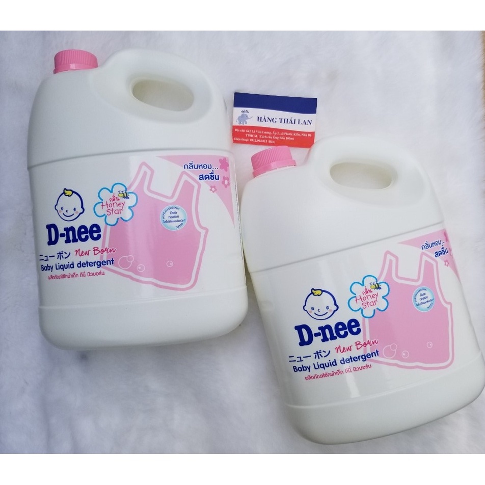 Nước giặt Dnee Thái Lan 3000ML- Màu hồng - Hàng chuẩn