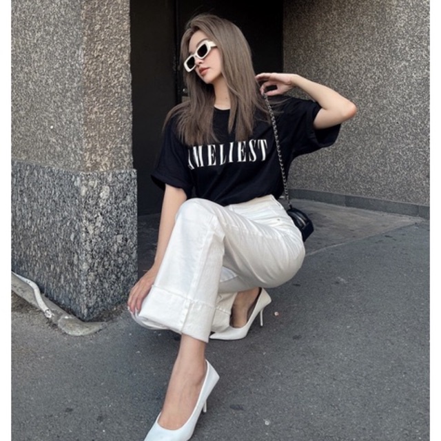 Áo Thun Amelie Màu Đen Style