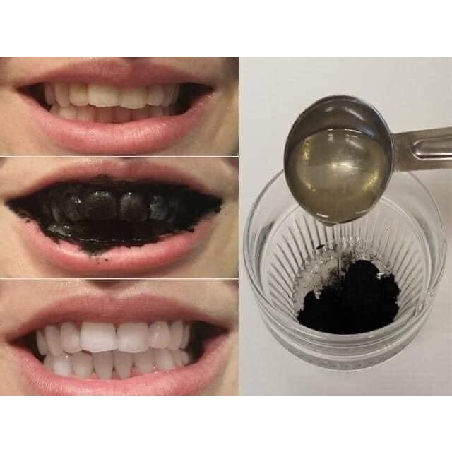 BỘT THAN HOẠT TÍNH TRẮNG RĂNG WHITE GLO ACTIVATED CHARCOAL WHITENING POWDER