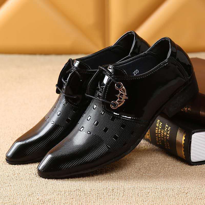 (F118)Giày Da nam buộc dây dể giày chác chắn chống trơn trượt dể phối đồ phù hợp với nhiều phong cách
