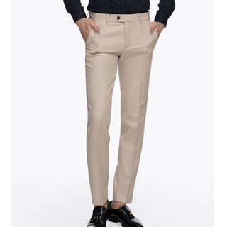 Quần tây nam âu nam hàn quốc cao cấp Quần âu nam Màu Kem chống nhăn LQA0031