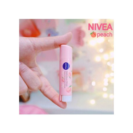 Son dưỡng môi Nivea Flavor Lip Delicious Drop Nhật Bản - Peach