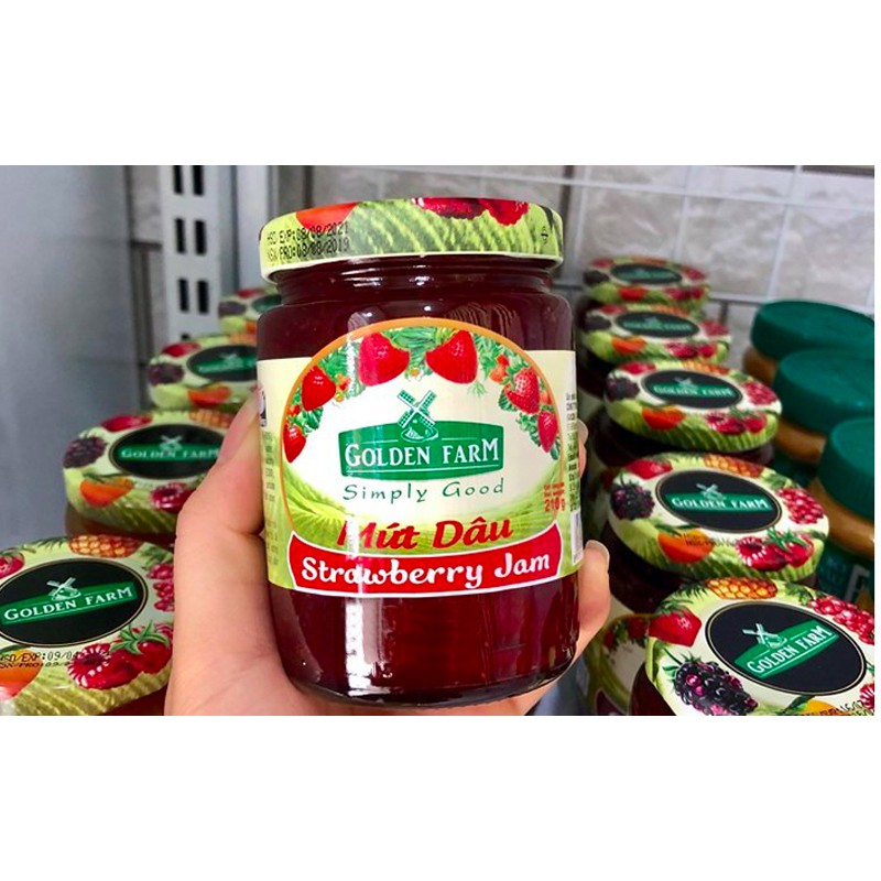 Mứt hoa quả làm nhân bánh quy nhiều vị