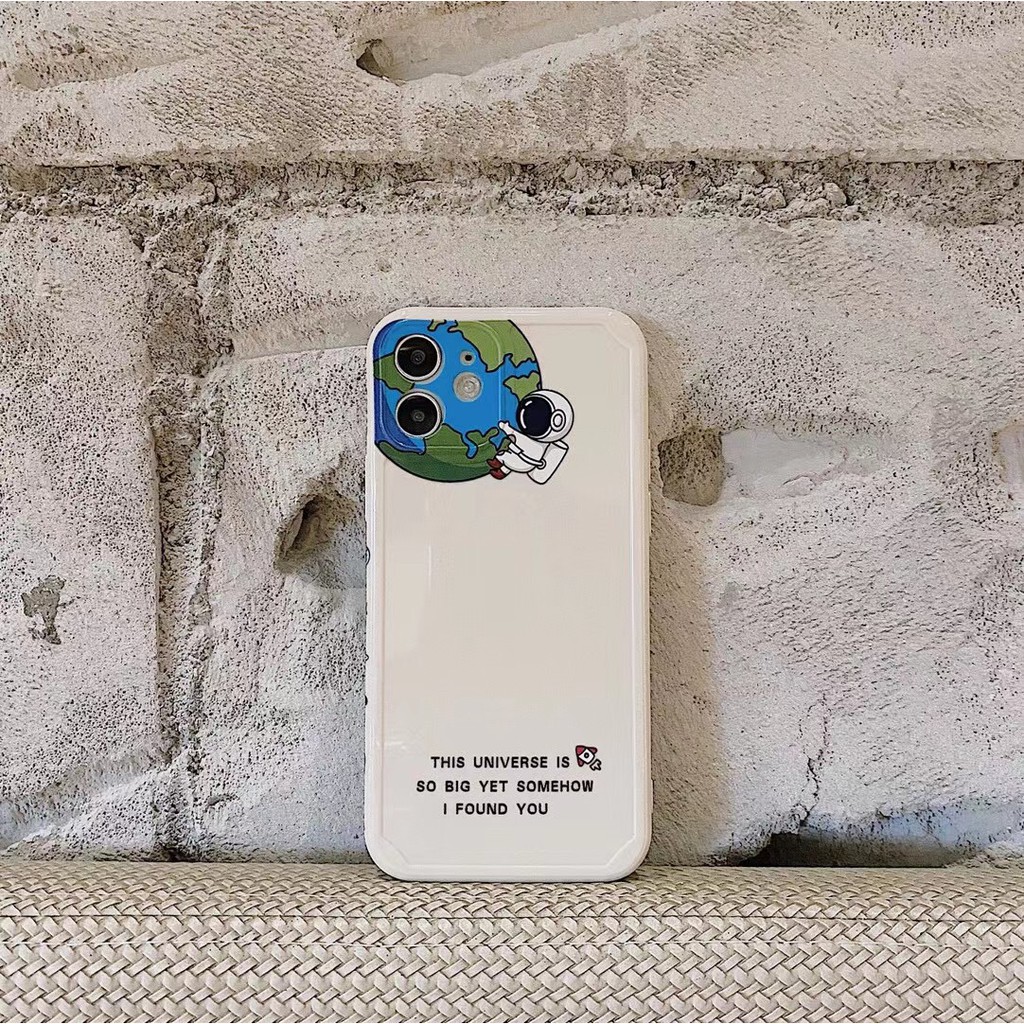 Ốp điện thoại in hình phi hành gia cho Iphone12/12promax/12mini/11/11pro Max/7plus/Xs Max/X | BigBuy360 - bigbuy360.vn