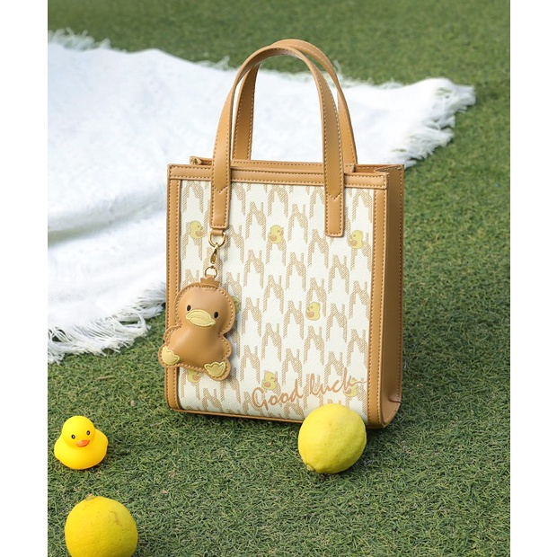 Túi xách nữ Nucelle đeo chéo phom đứng đẹp dễ thương charm vịt ViAnh Store 1172006