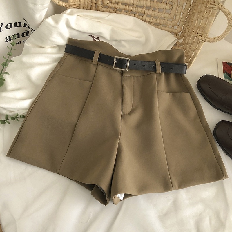 Quần short nữ Ladya lưng cao vải tuyết mưa dáng đùi ngắn M302